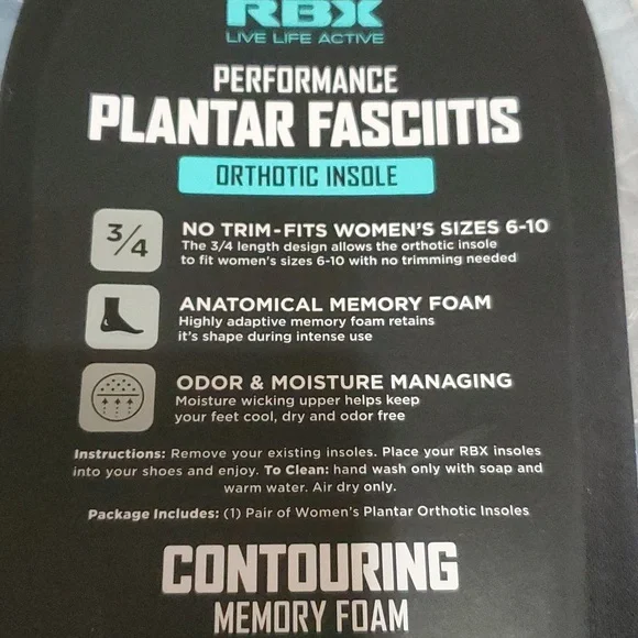 RBX Orthotic Insoles - Picture 3 of 4